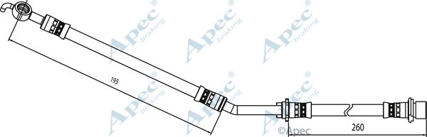 APEC BRAKING Bremžu šļūtene HOS4088